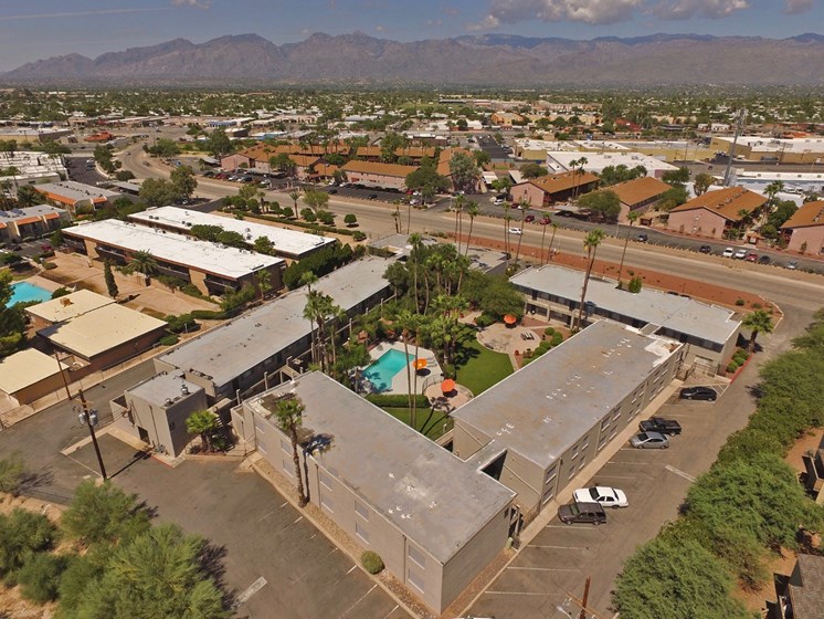 Arial View Of Community at Canyon Vista Apartments in Tucson, AZ